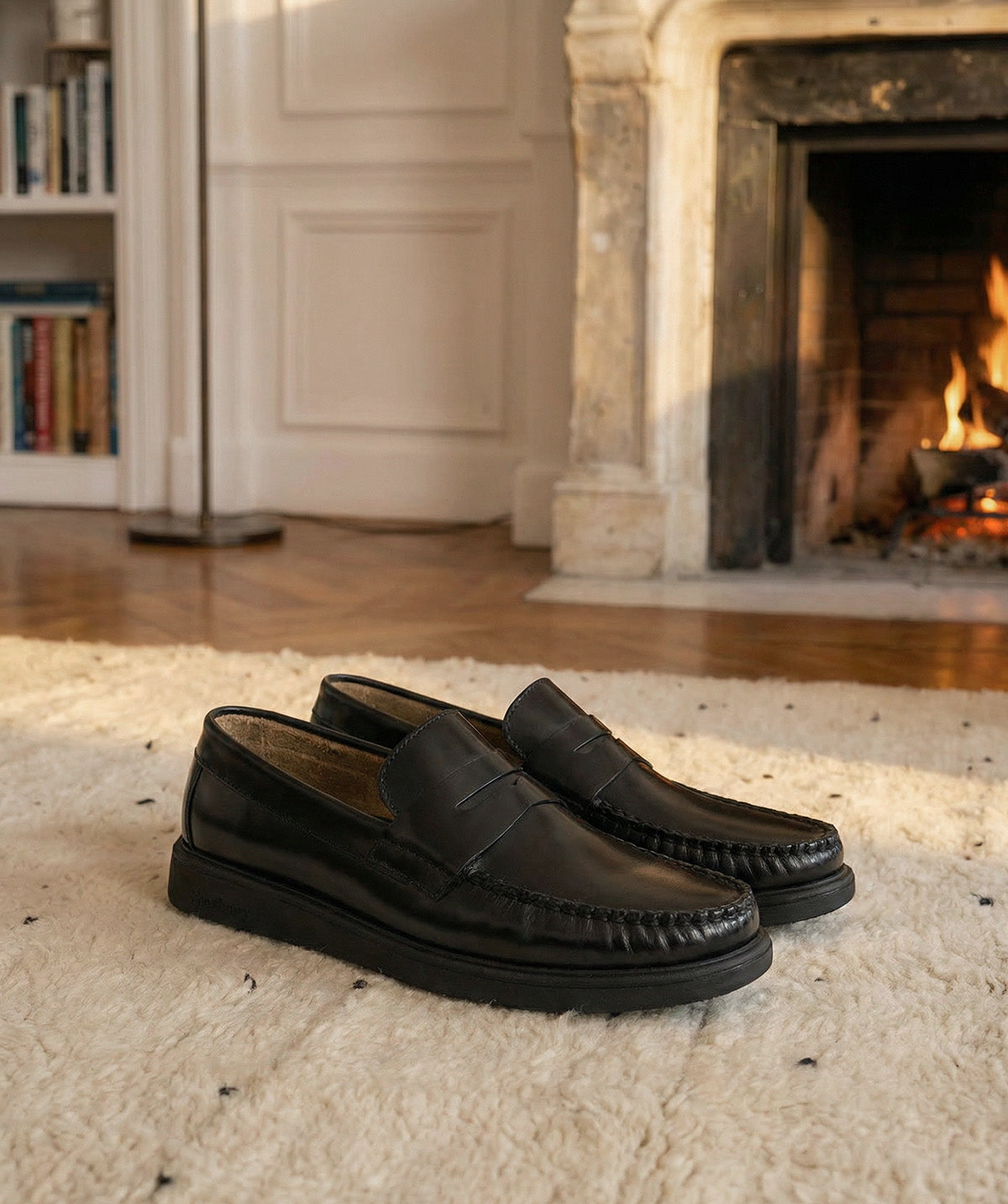 Mocassins EDUARDO Noir Lisse