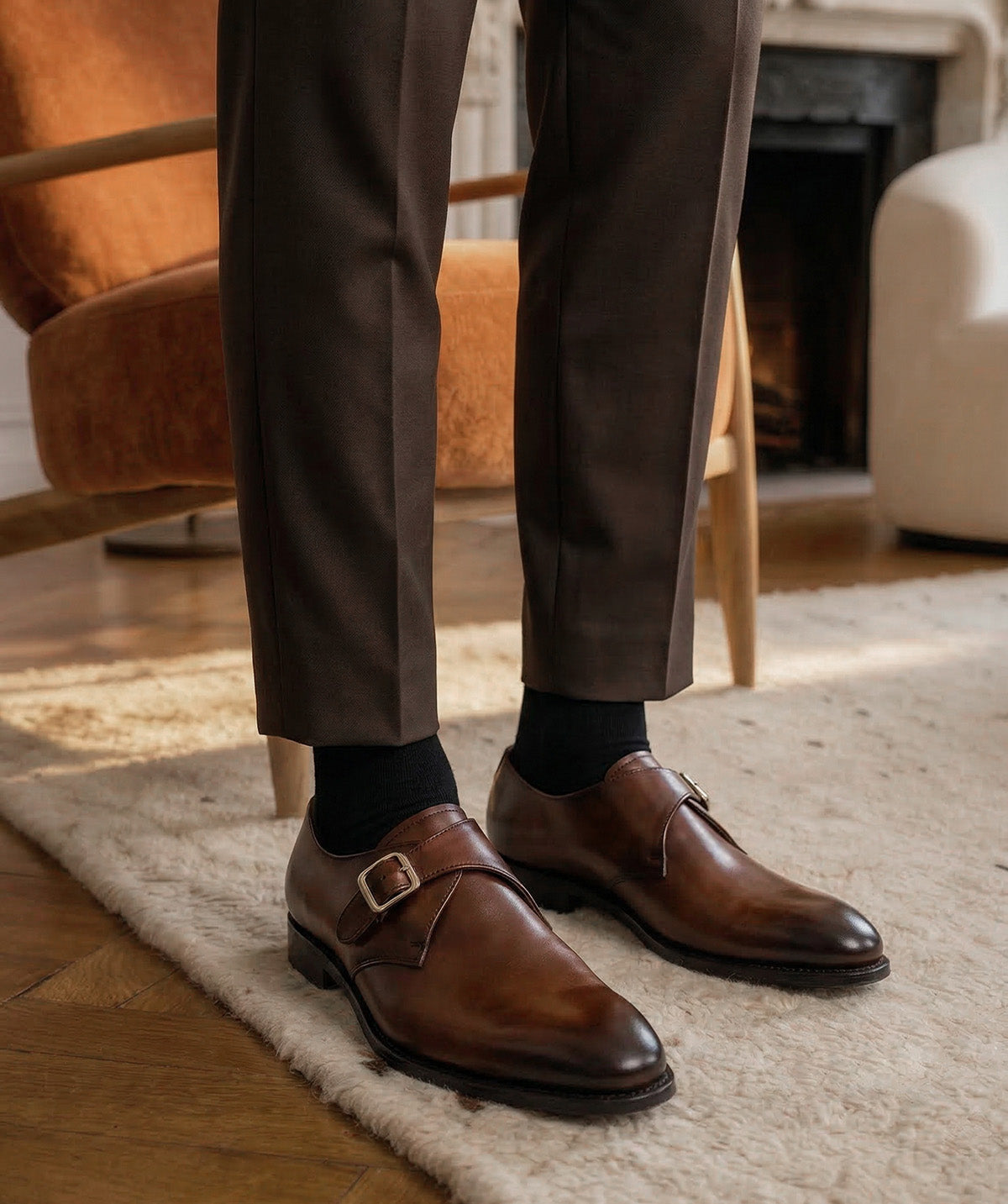 BECKETT Walnut Brown Single Monks