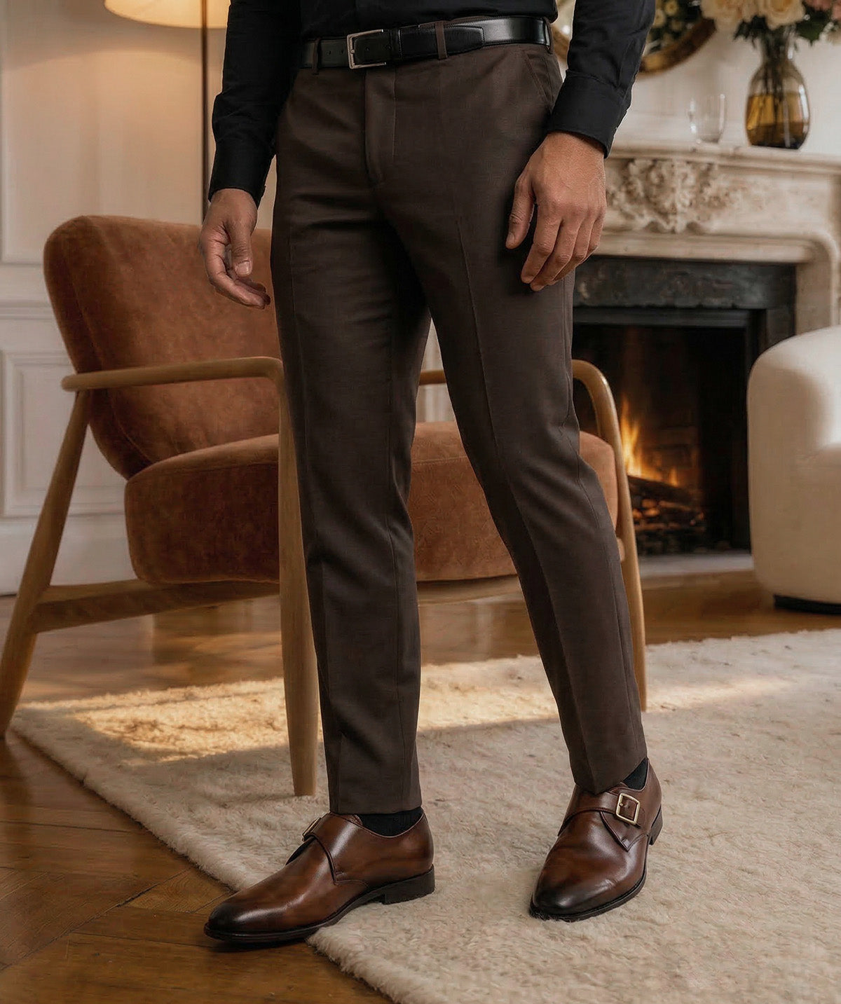 BECKETT Walnut Brown Single Monks