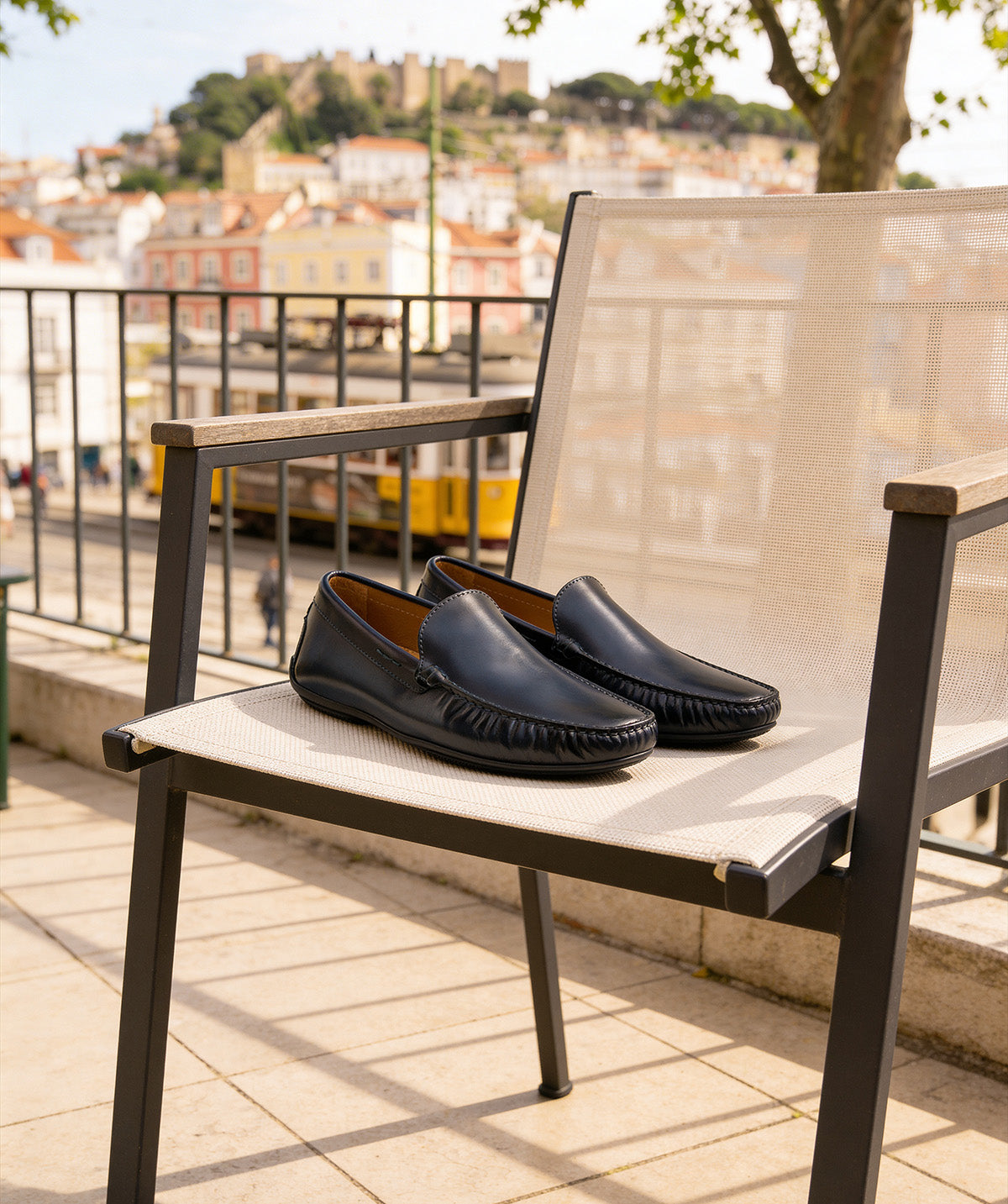 Mocassin LUCA Bleu Patiné