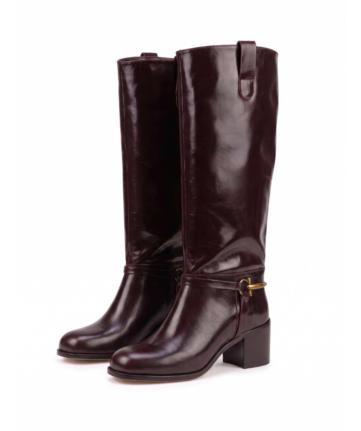 Bottes ÉLODIE Chocolat et Bordeaux