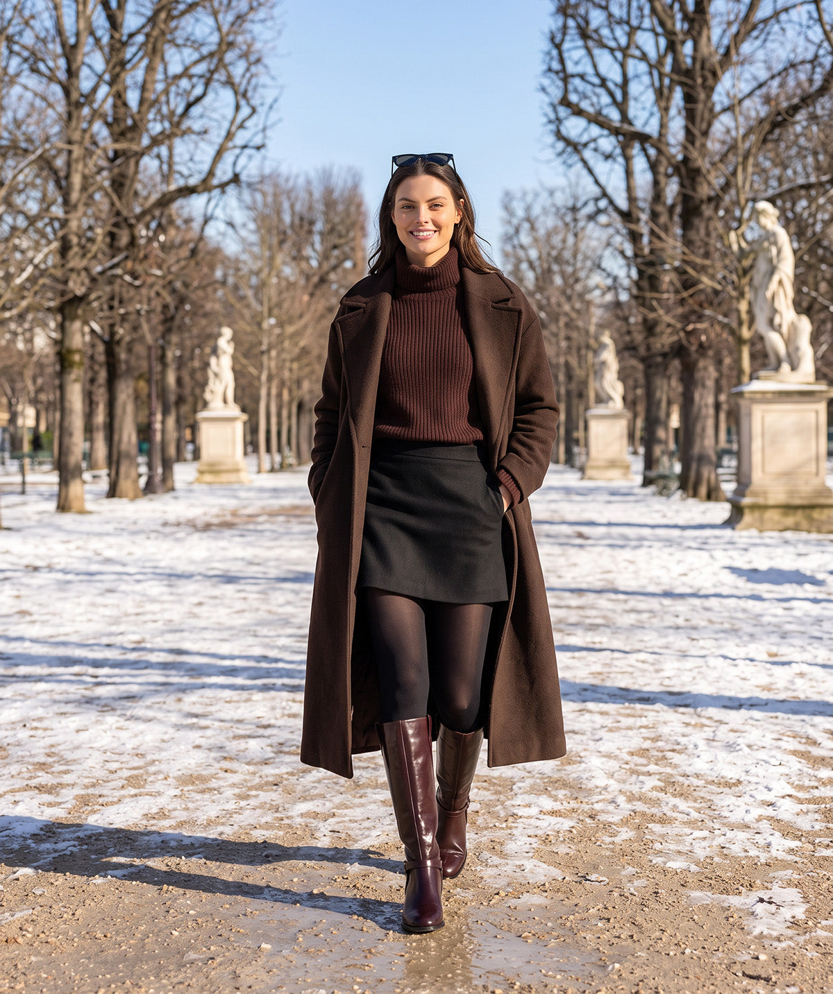 Bottes ÉLODIE Chocolat et Bordeaux