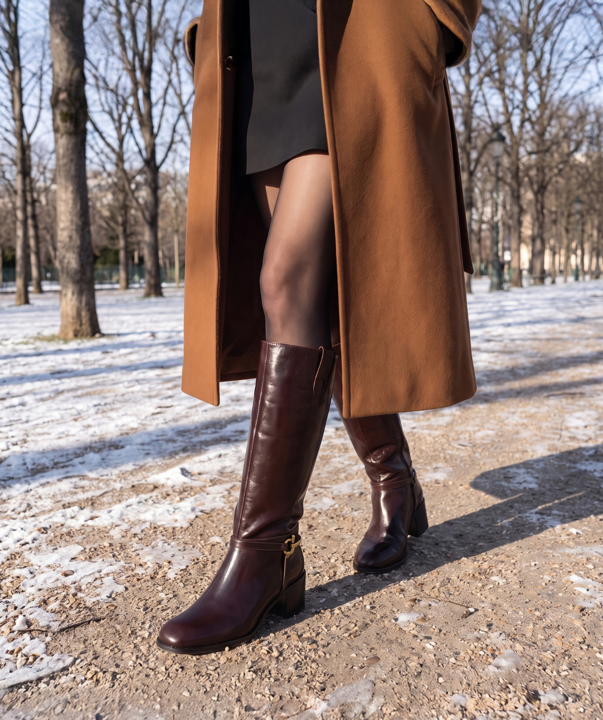 Bottes ÉLODIE Chocolat et Bordeaux