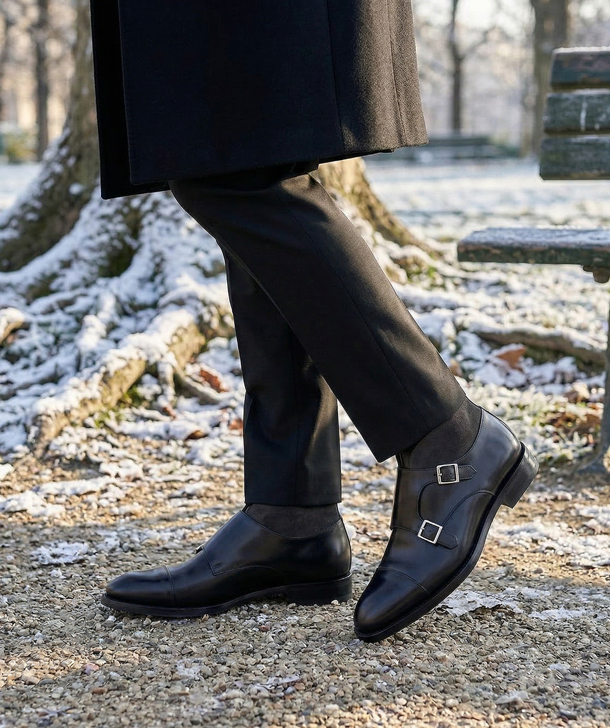 LEONARDO Grey Double Monks