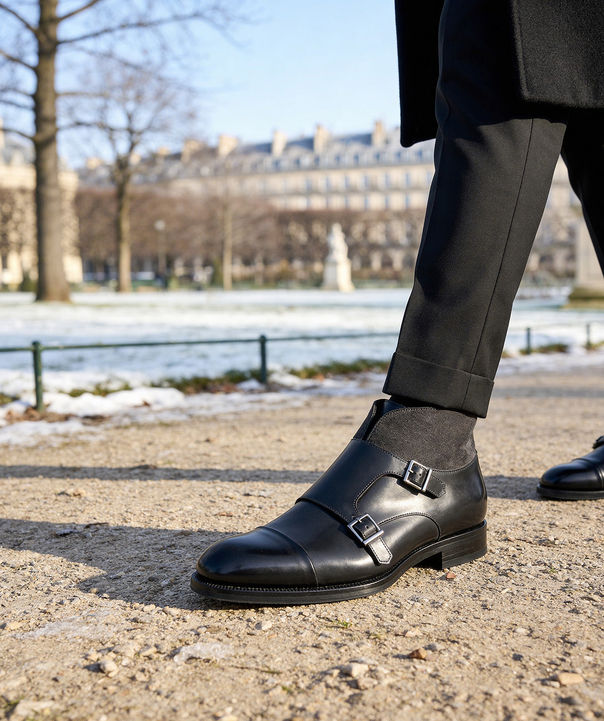 LEONARDO Grey Double Monks