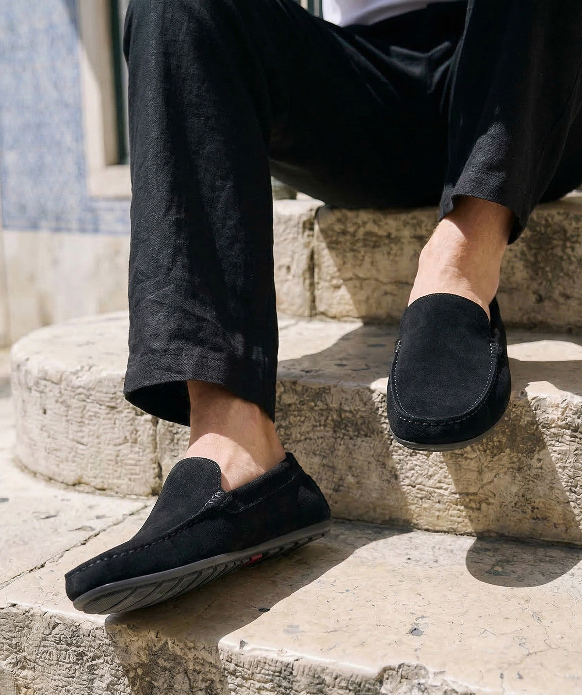 DANDY Black Suede Loafer