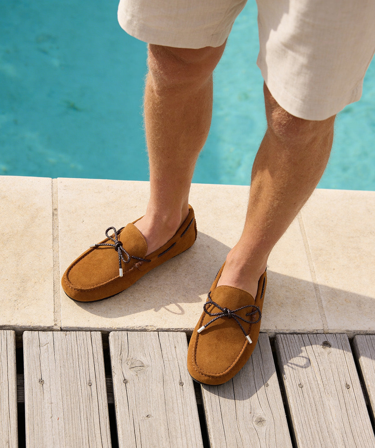 Mocassin CANCUN Daim Tabac