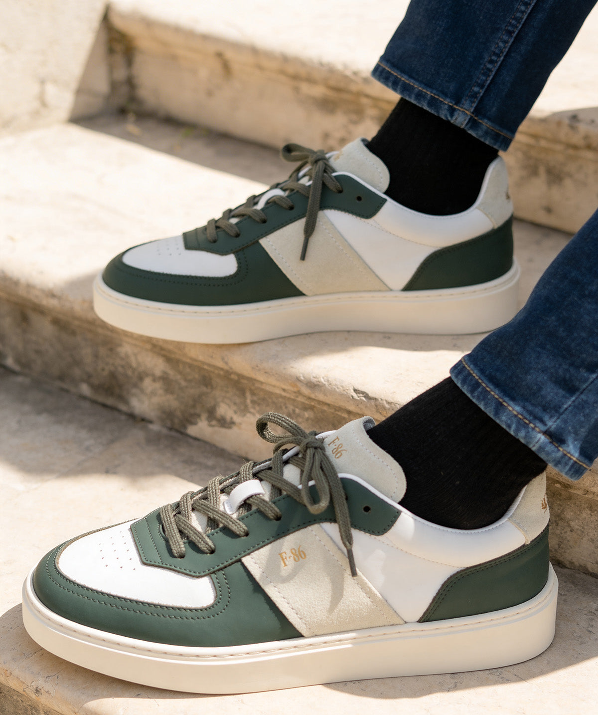 Sneakers ALEXIS Vert et Blanc