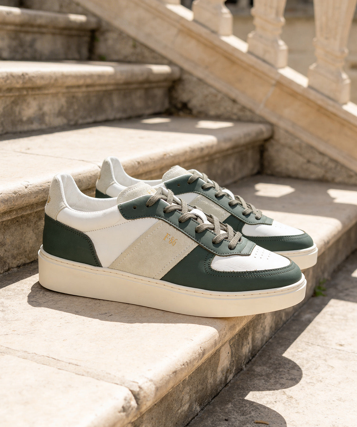 Sneakers ALEXIS Vert et Blanc
