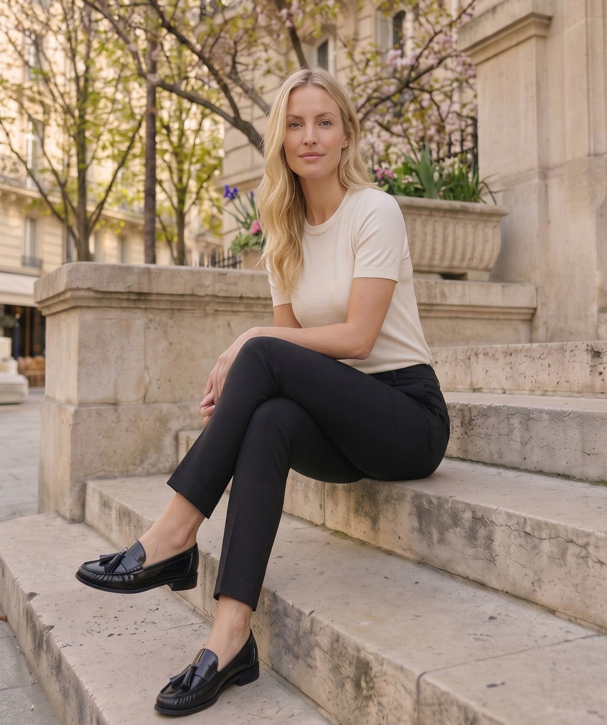 ÉLIETTE Black Loafers