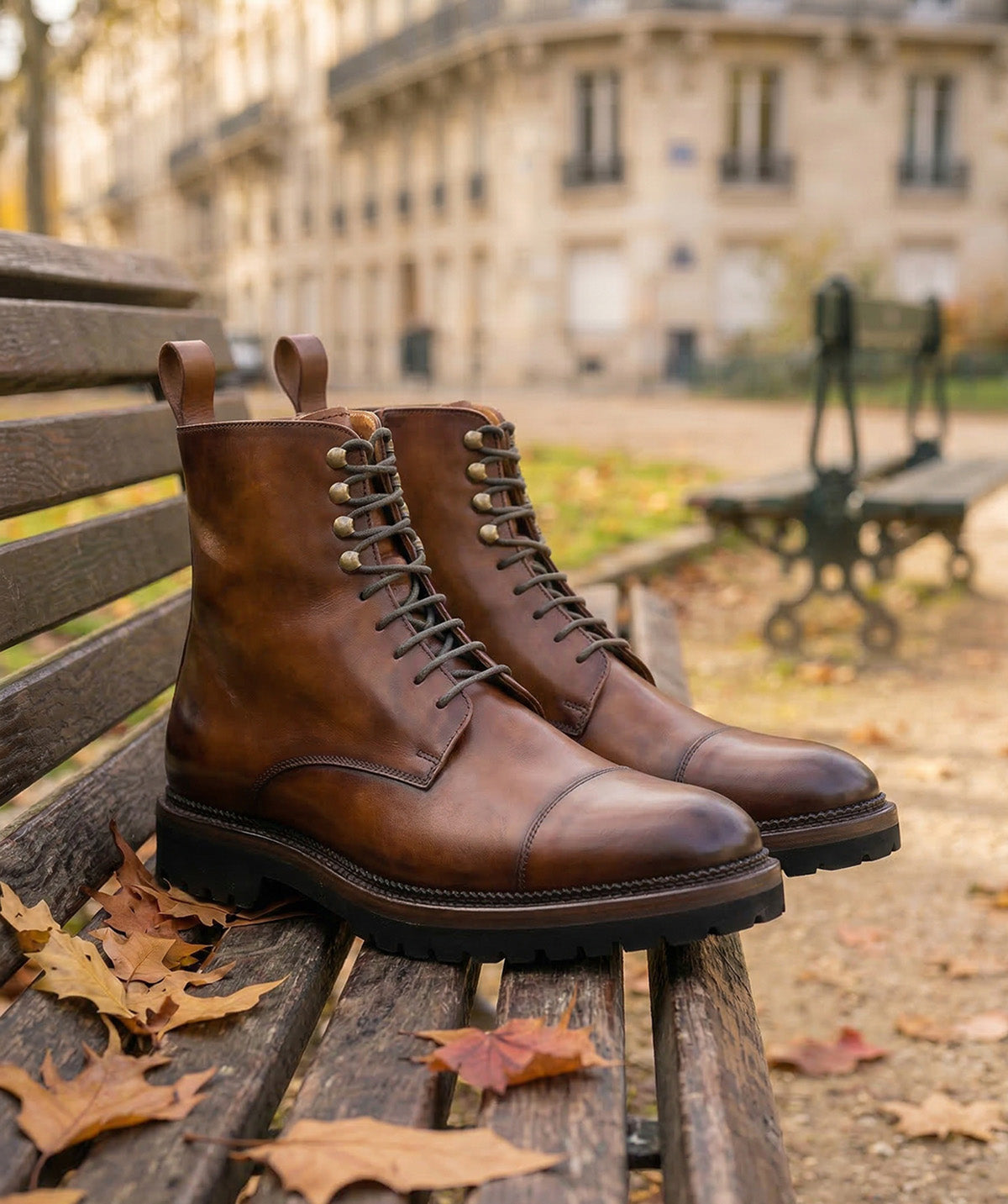 Bottines ALESSANDRO Marron Patiné