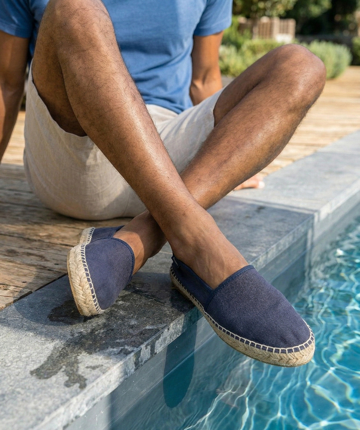 INDIANA Navy Blue Espadrilles