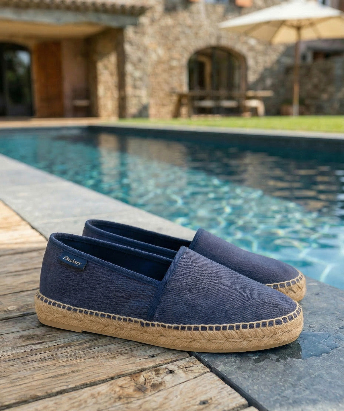 INDIANA Navy Blue Espadrilles