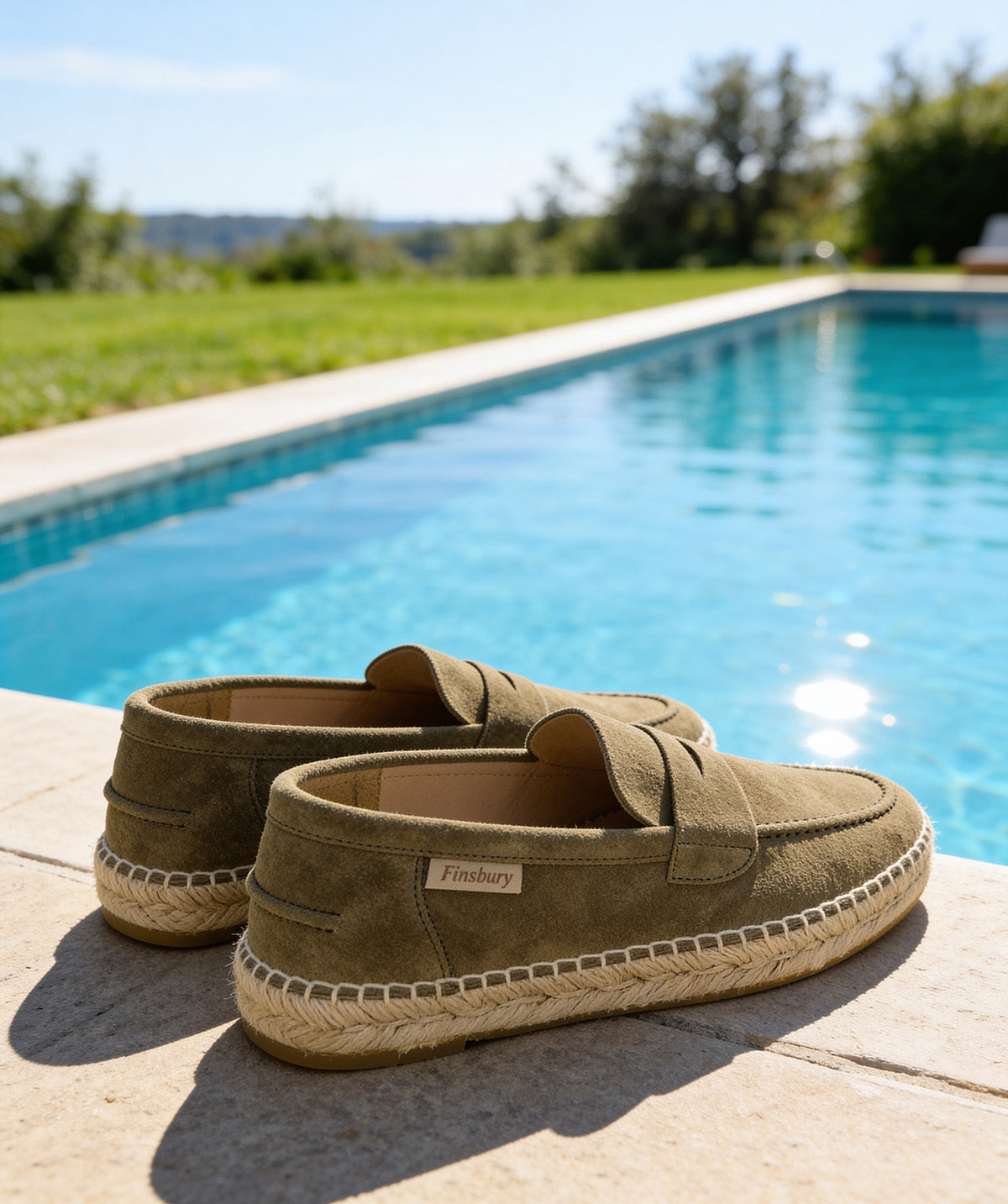 NEVADA Suede Olive Loafers
