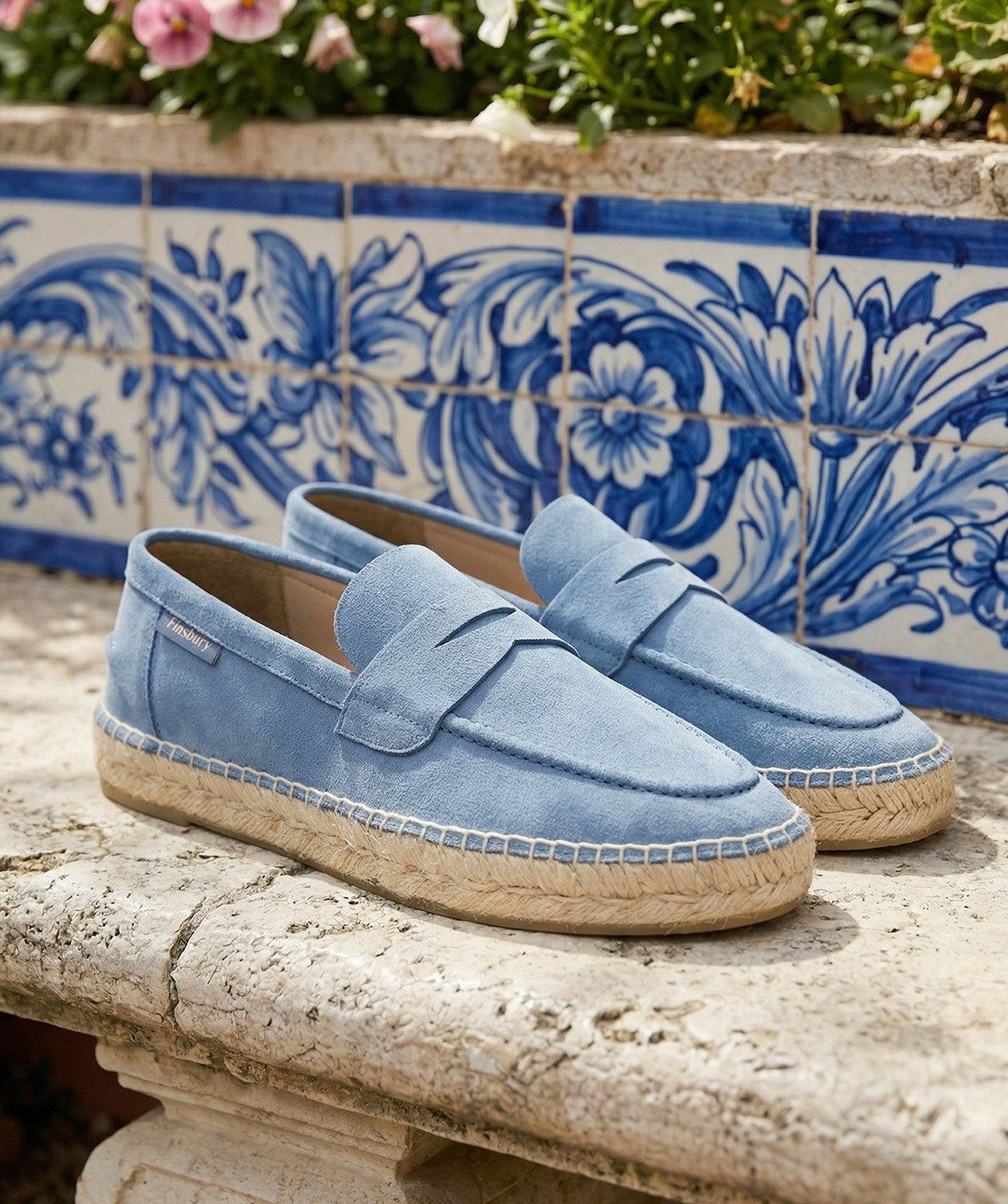 NEVADA Suede Blue Loafers