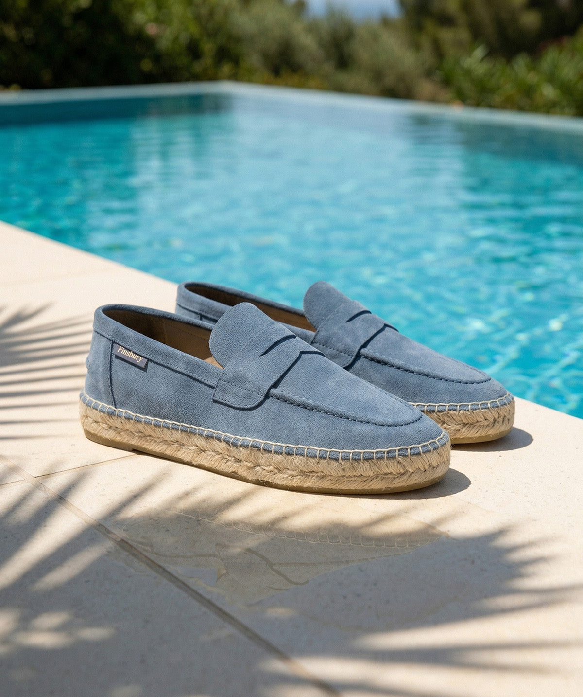 NEVADA Suede Blue Loafers