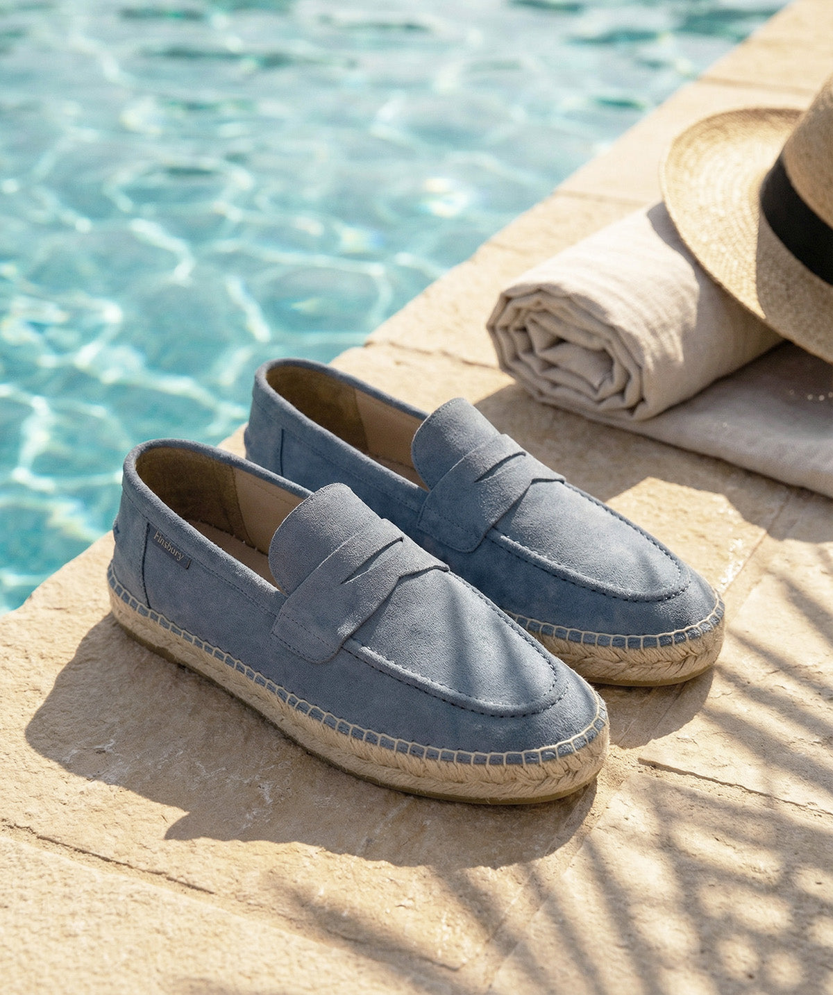 NEVADA Suede Blue Loafers