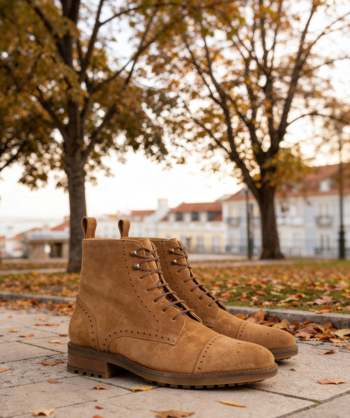 ERNESTO Ankle Boots Suede Camel