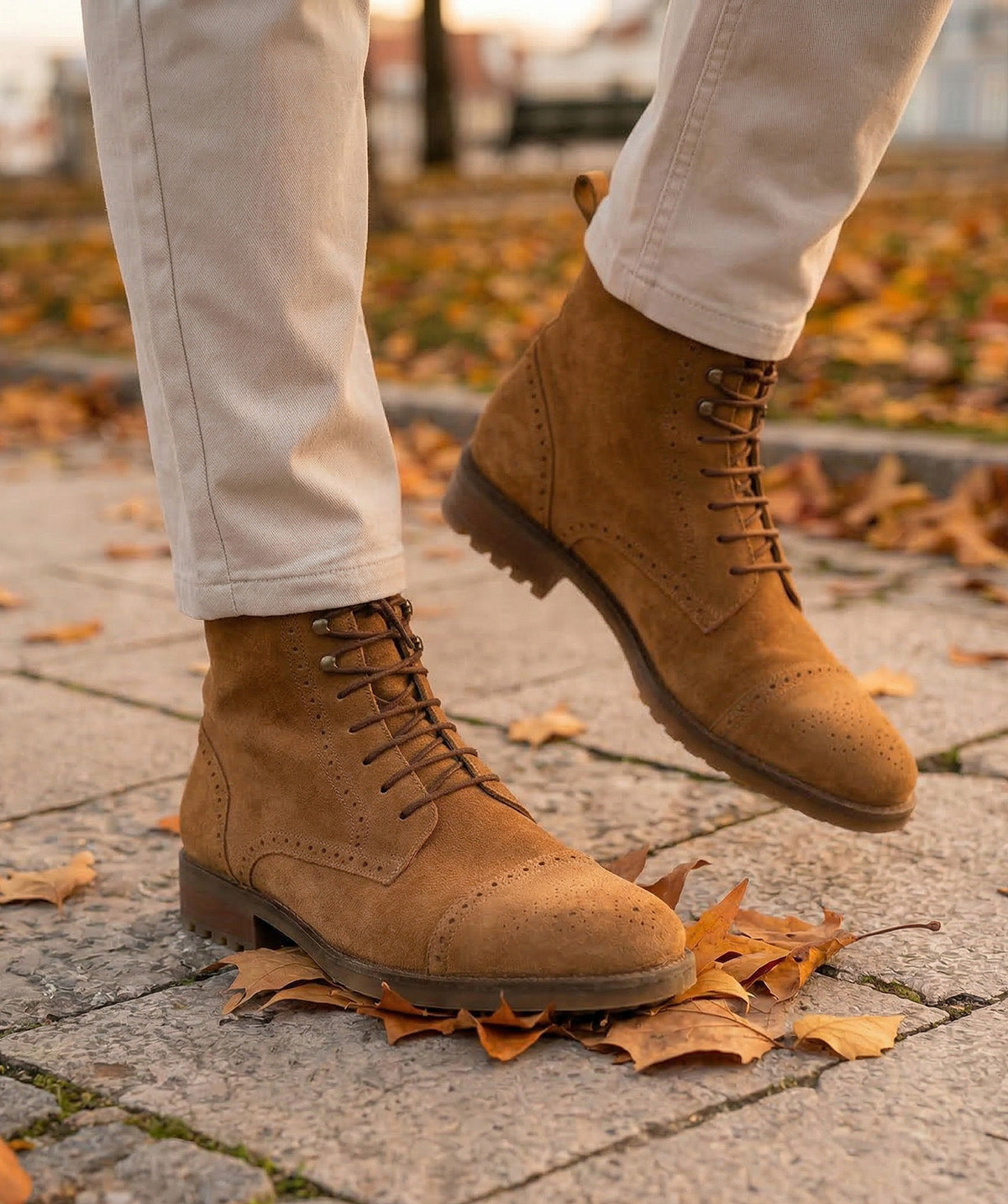 ERNESTO Ankle Boots Suede Camel