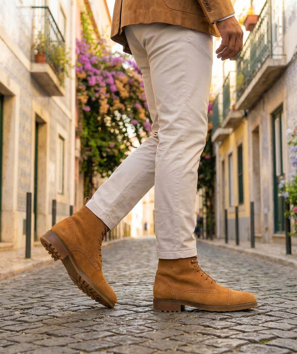 Bottines ERNESTO Daim Camel
