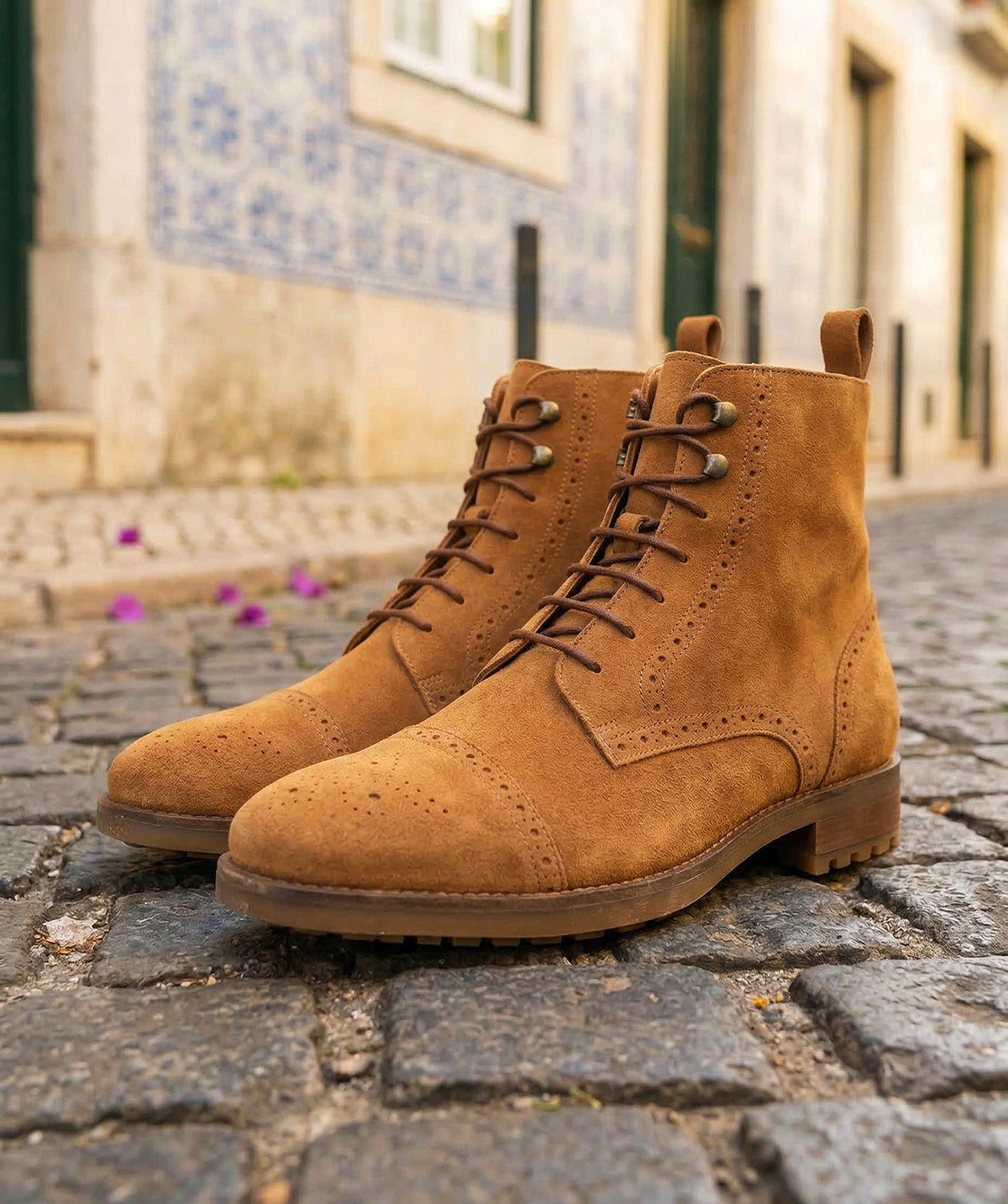 Bottines ERNESTO Daim Camel