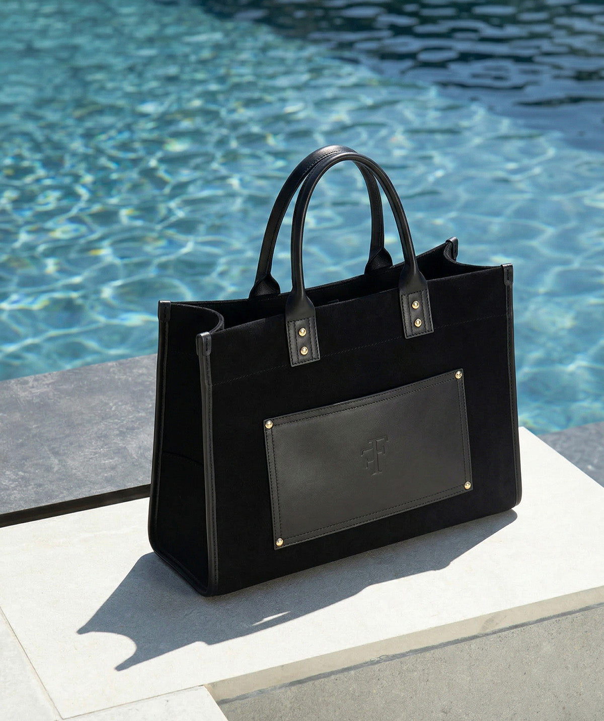 FF45 Black Tote Bag - Finsbury Shoes