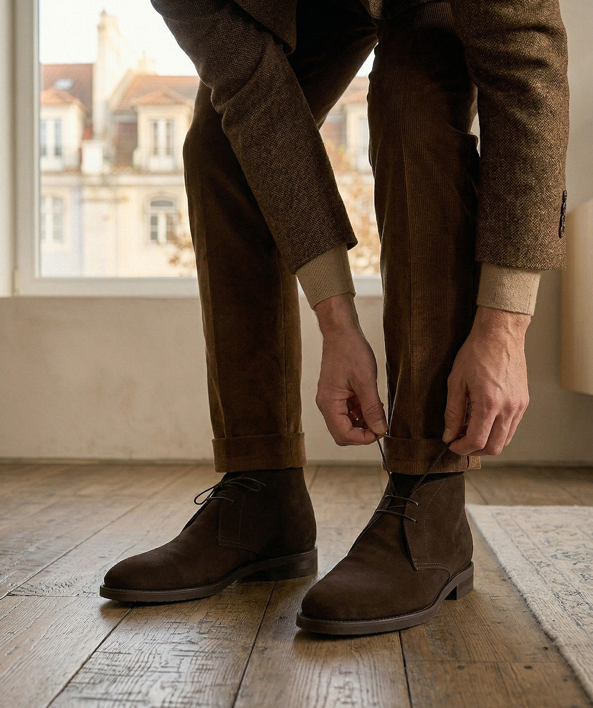 CHUKKA 1986 Suede Brown Ankle Boots