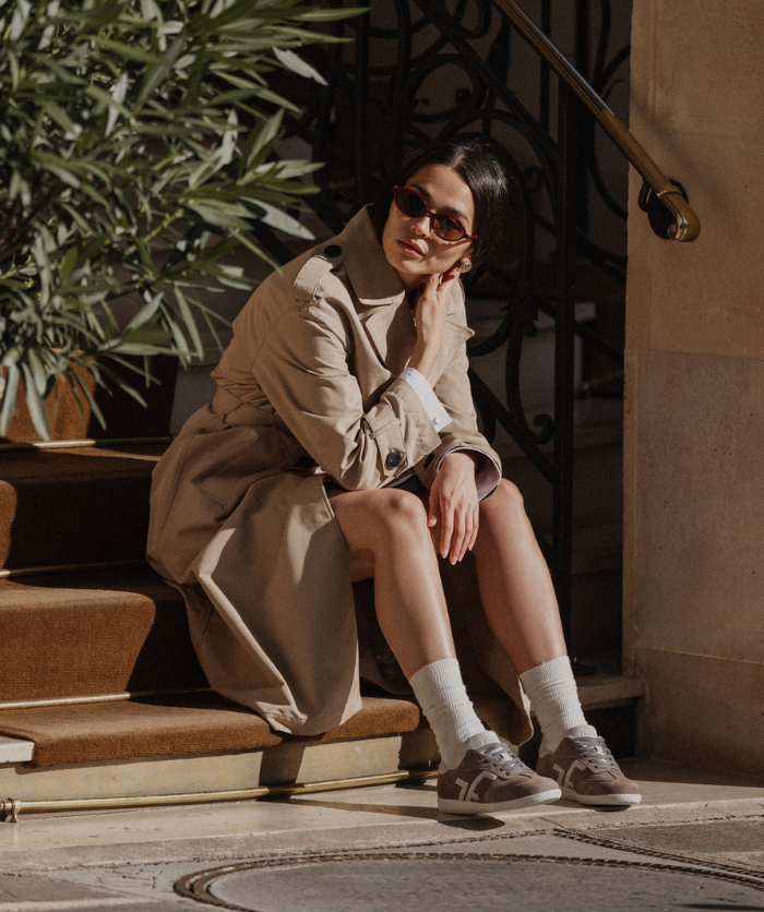 Sneakers MATHILDE Gris Blanc