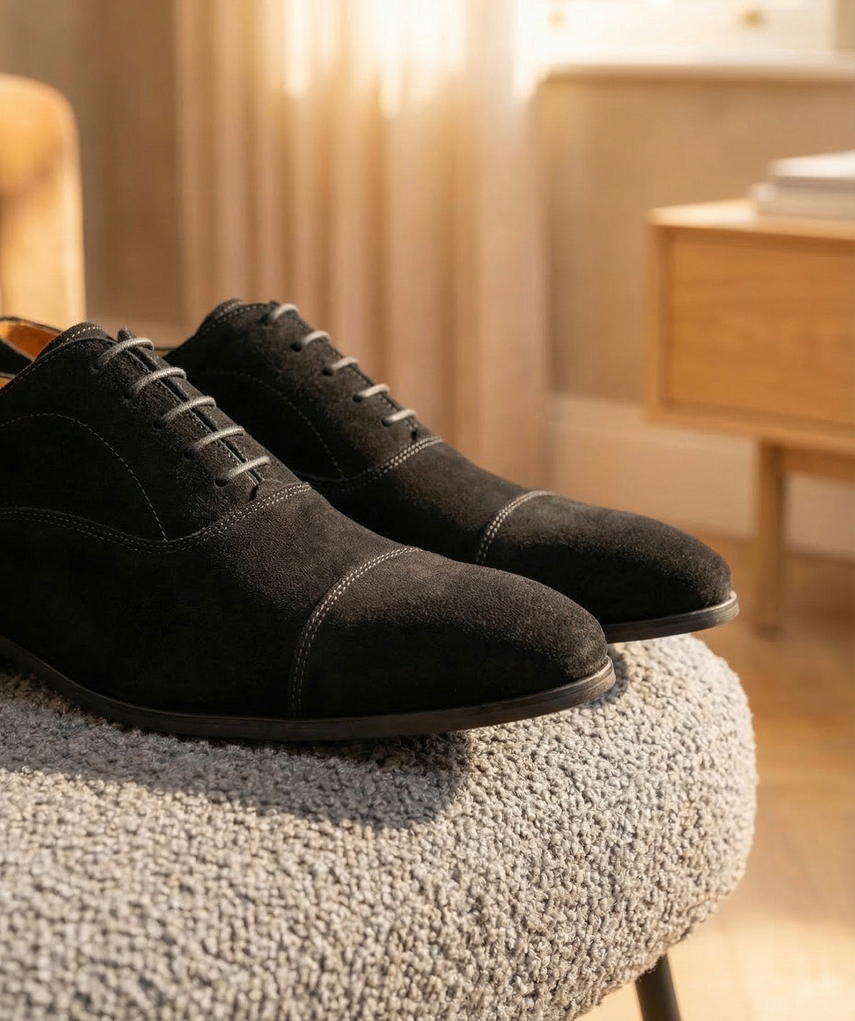 Richelieu WHITNEY Veau Velours Noir