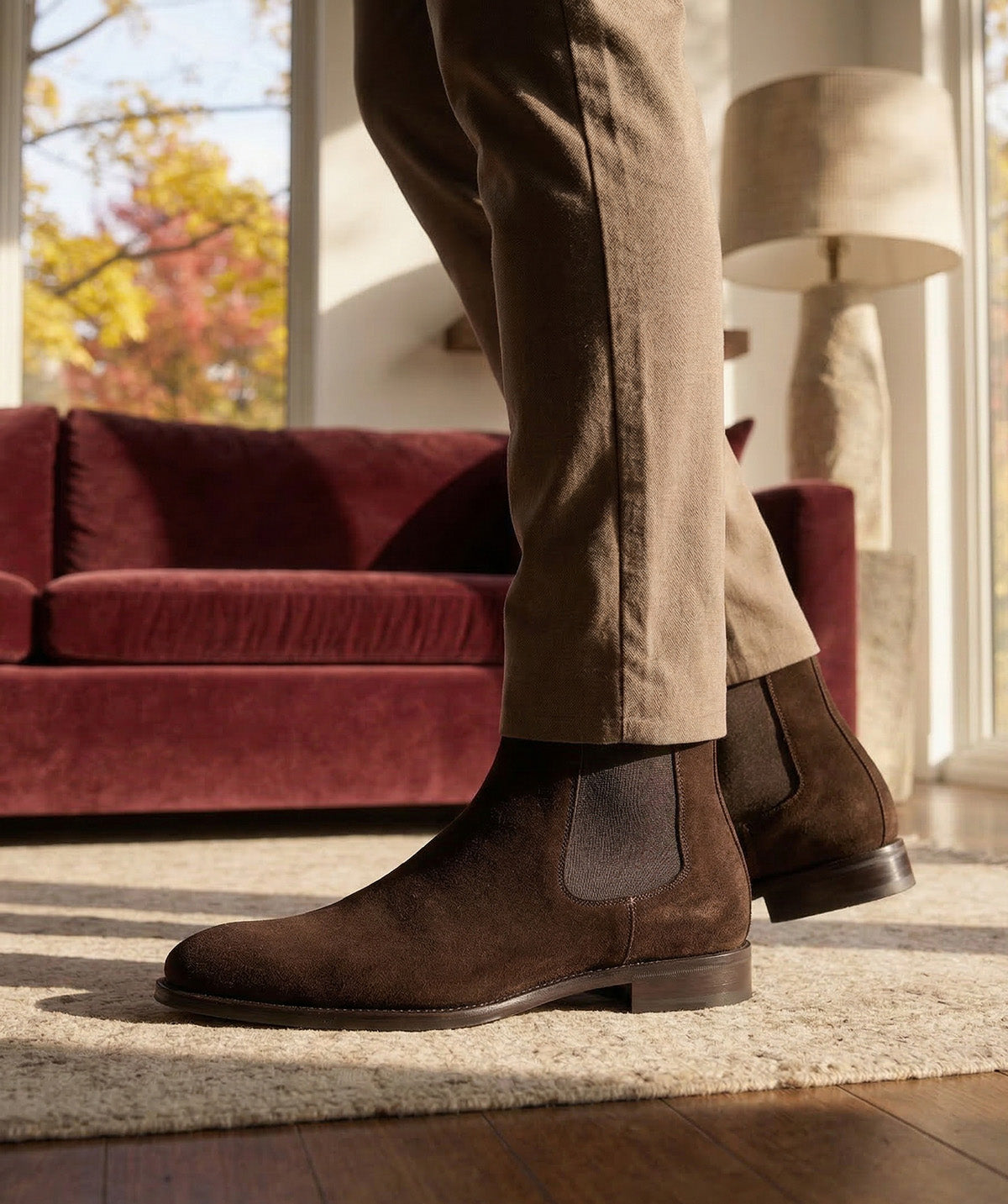 Bottines CHELSEA Daim Marron
