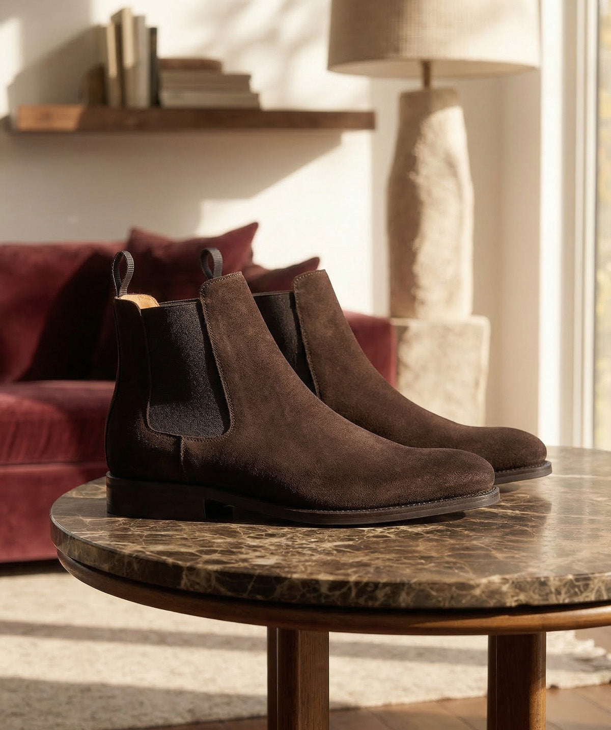 Bottines CHELSEA Daim Marron