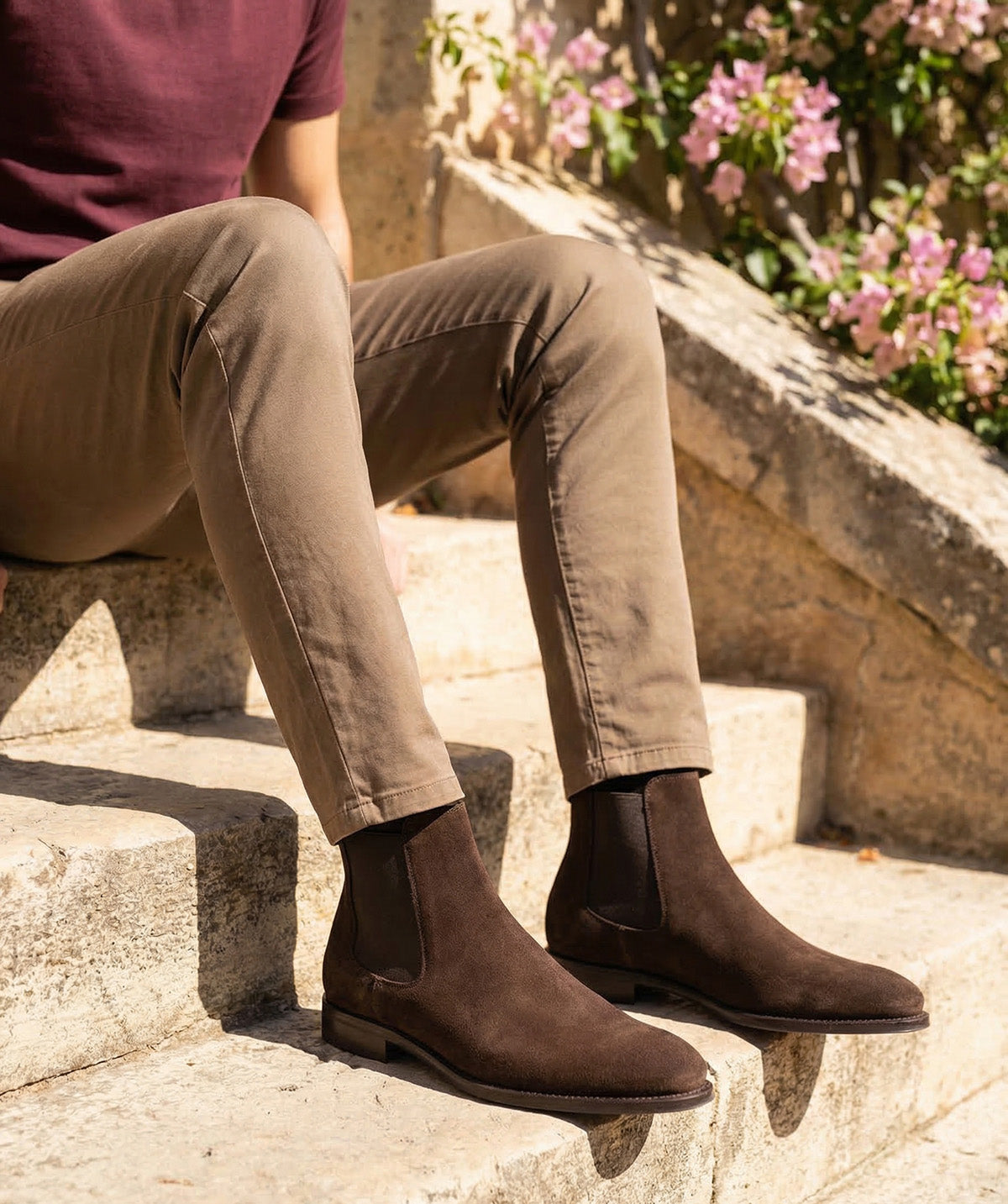 Bottines CHELSEA Daim Marron
