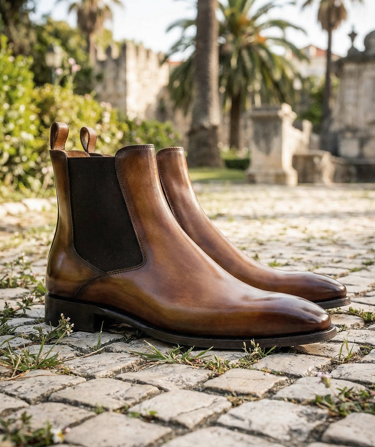 Bottines FIRENZE Marron Patiné
