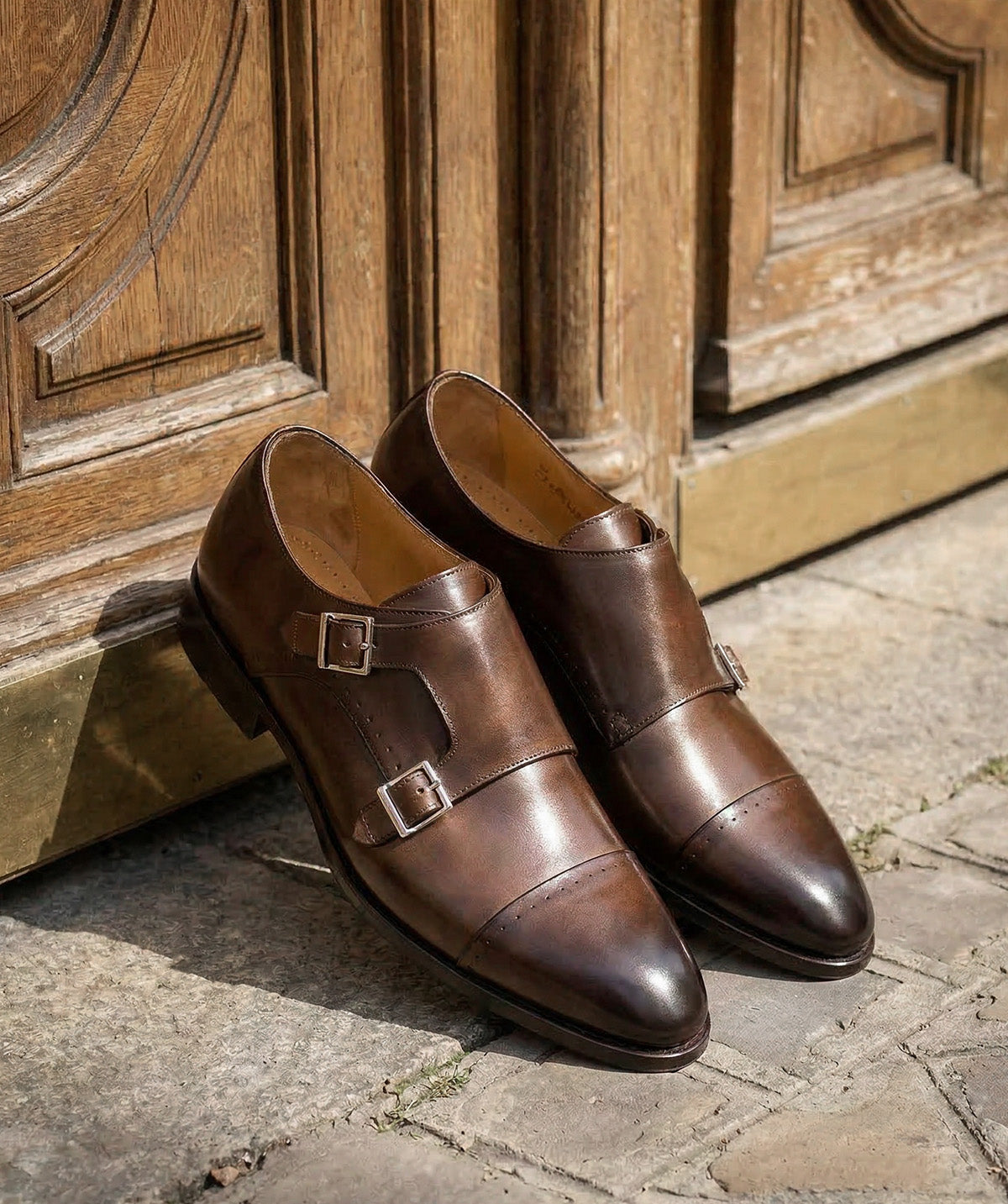 Boucles FELICIANO Marron Patiné