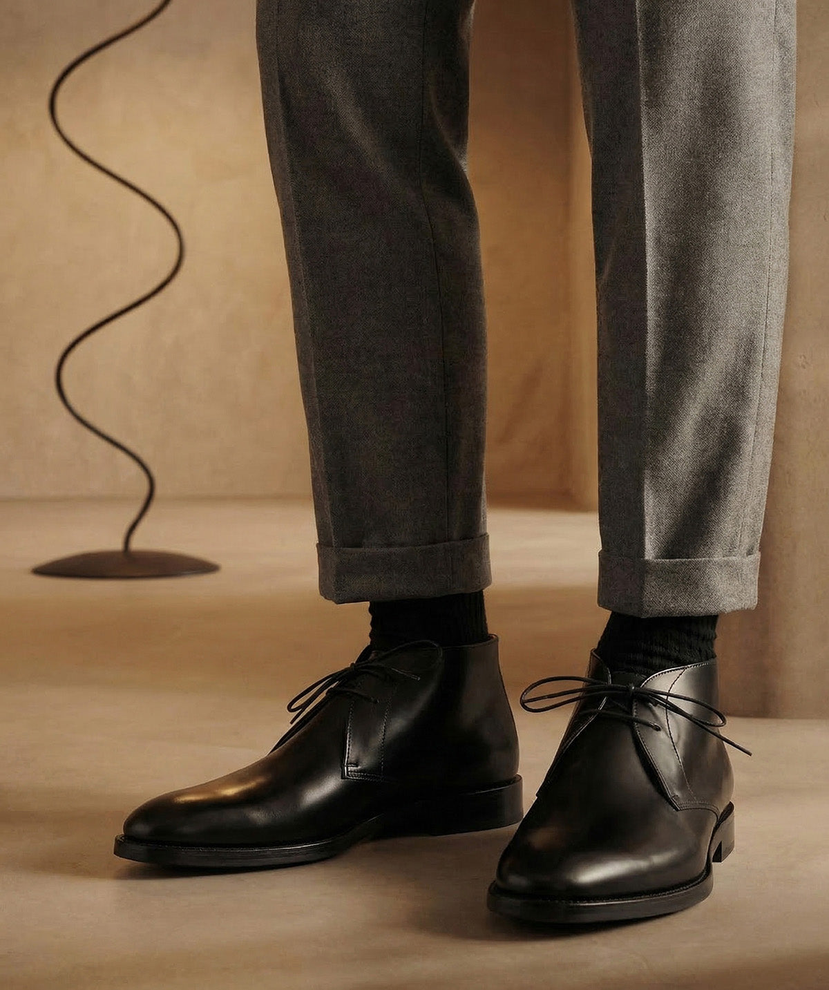 CHUKKA 1986 Black Ankle Boots