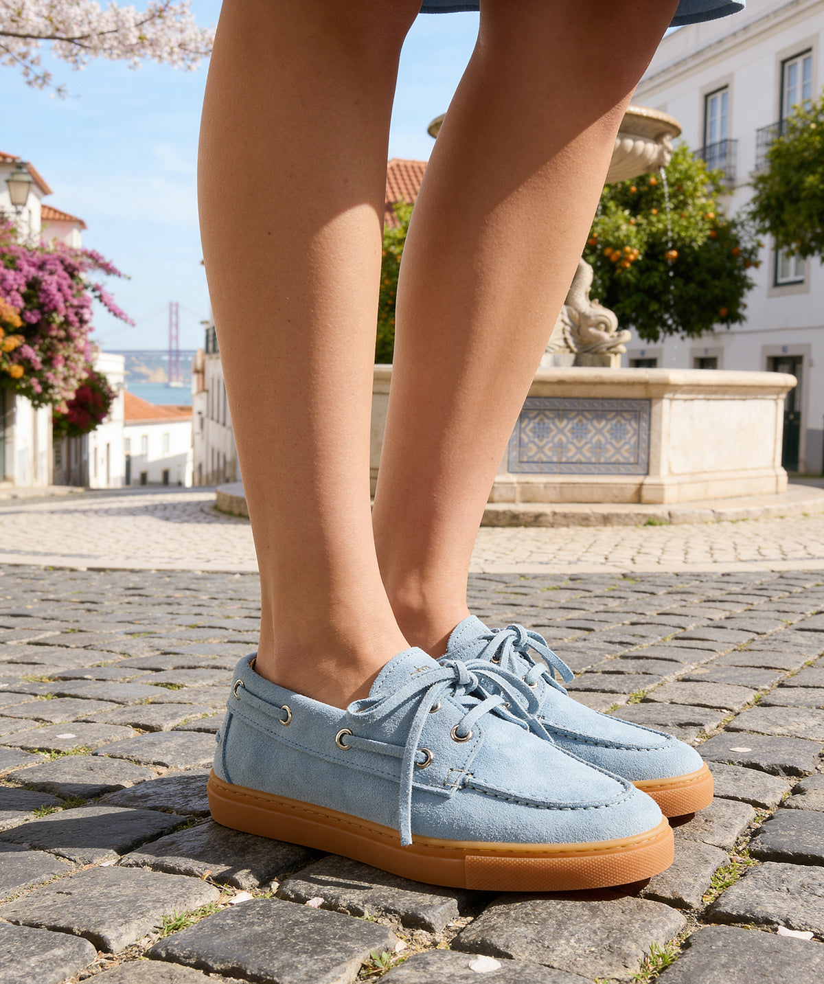 ANITA Sky Blue Loafers