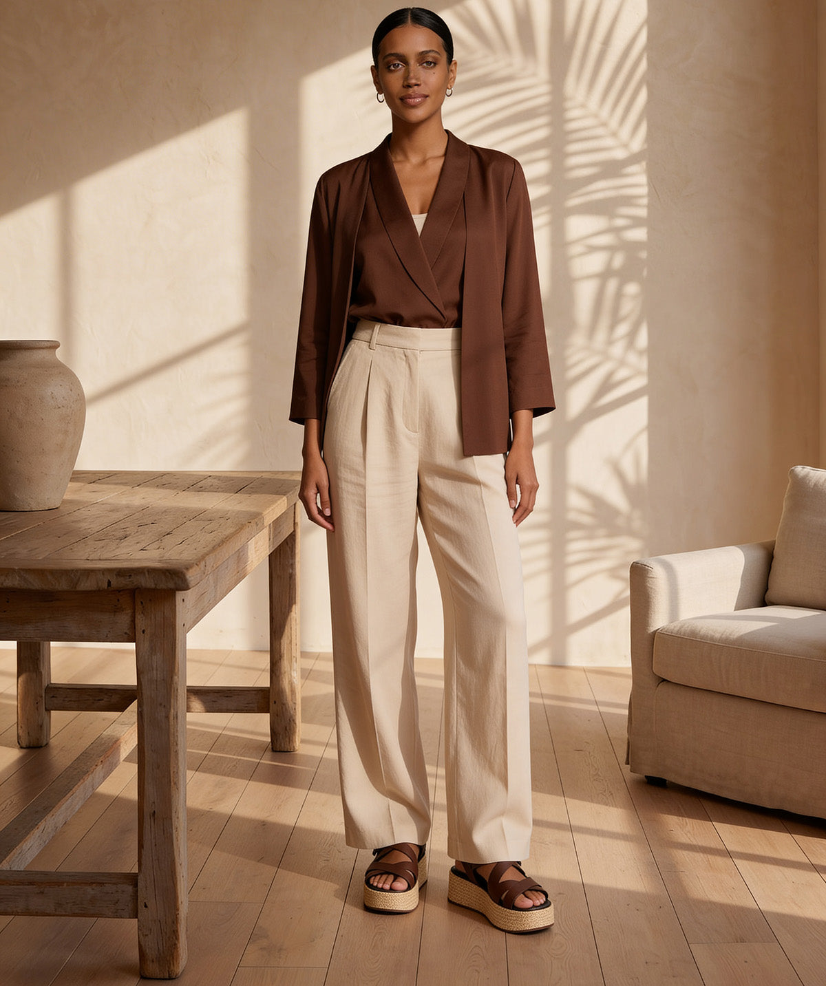 BRIGITTE Brown Sandals