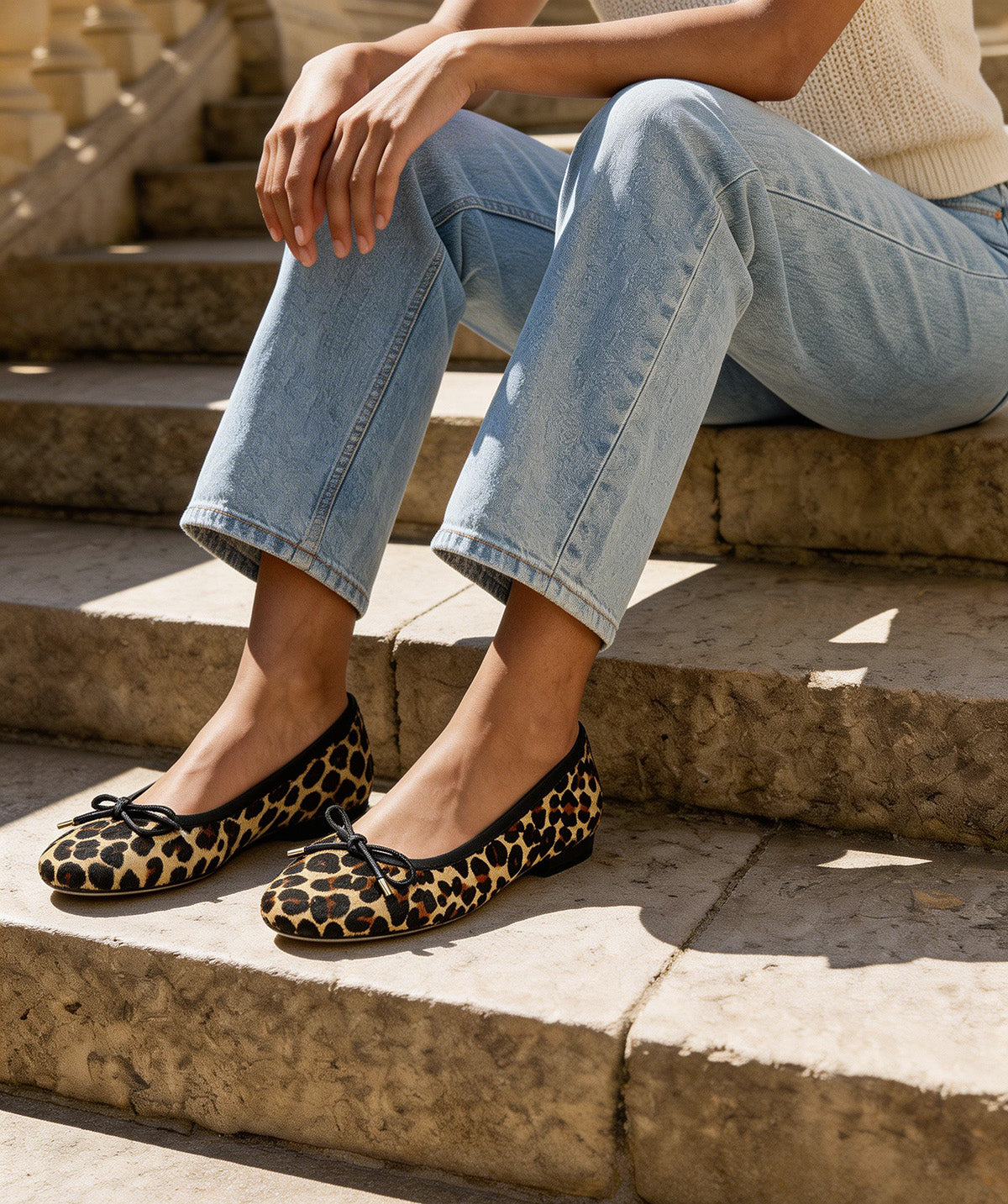 CHANON Leopard Ballet Flat
