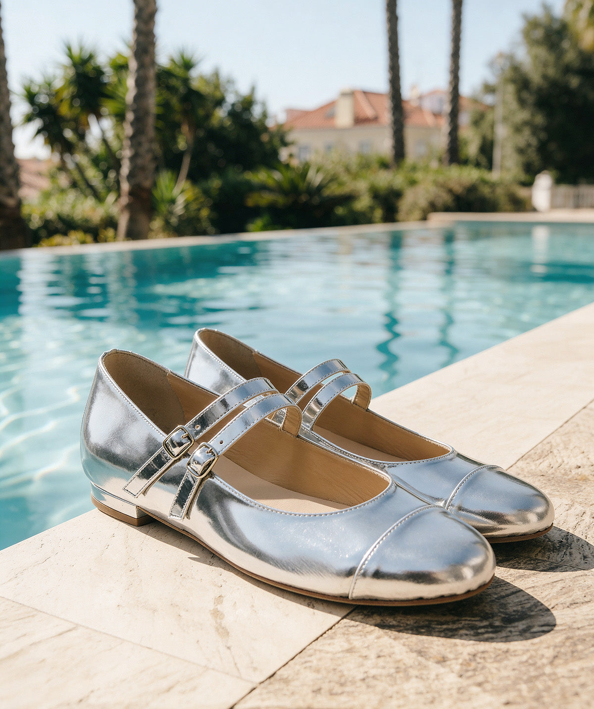 Ballerines MEREDITH Miroir Argent