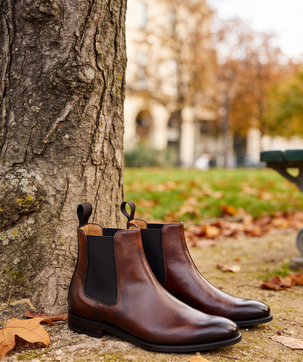 Bottines CHELSEA Noyer