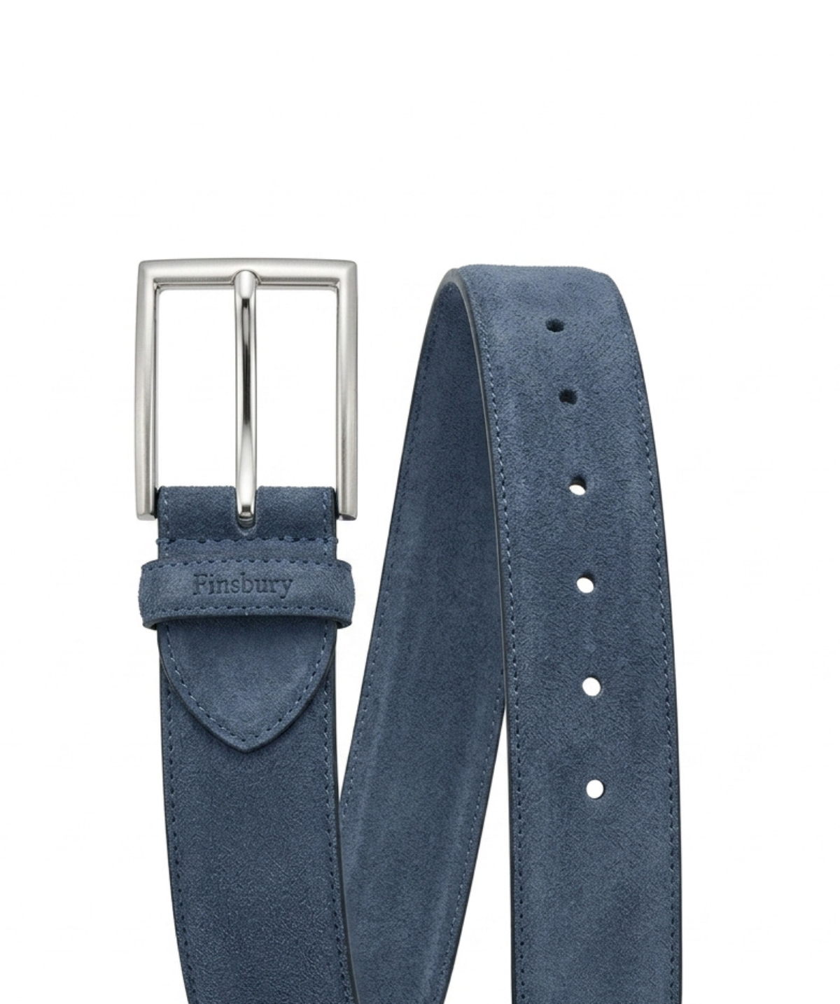 Azure Blue Suede Belt