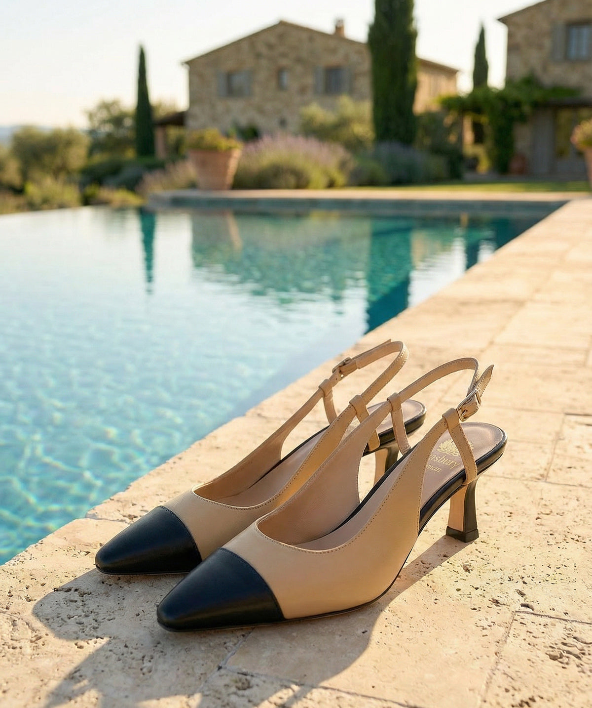 Escarpins CAPRI Beige et Noir