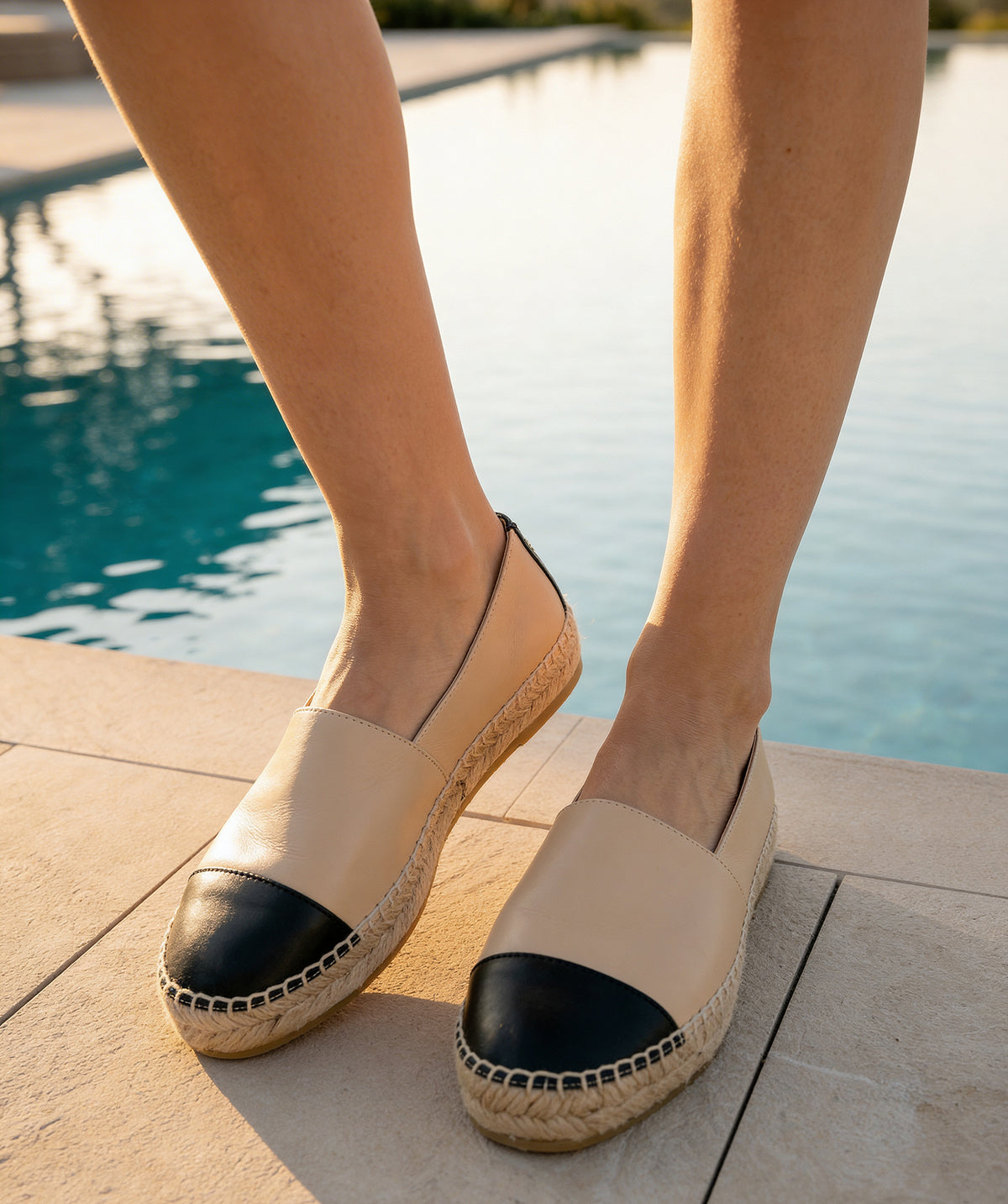 Espadrille IZIA Beige et Noir