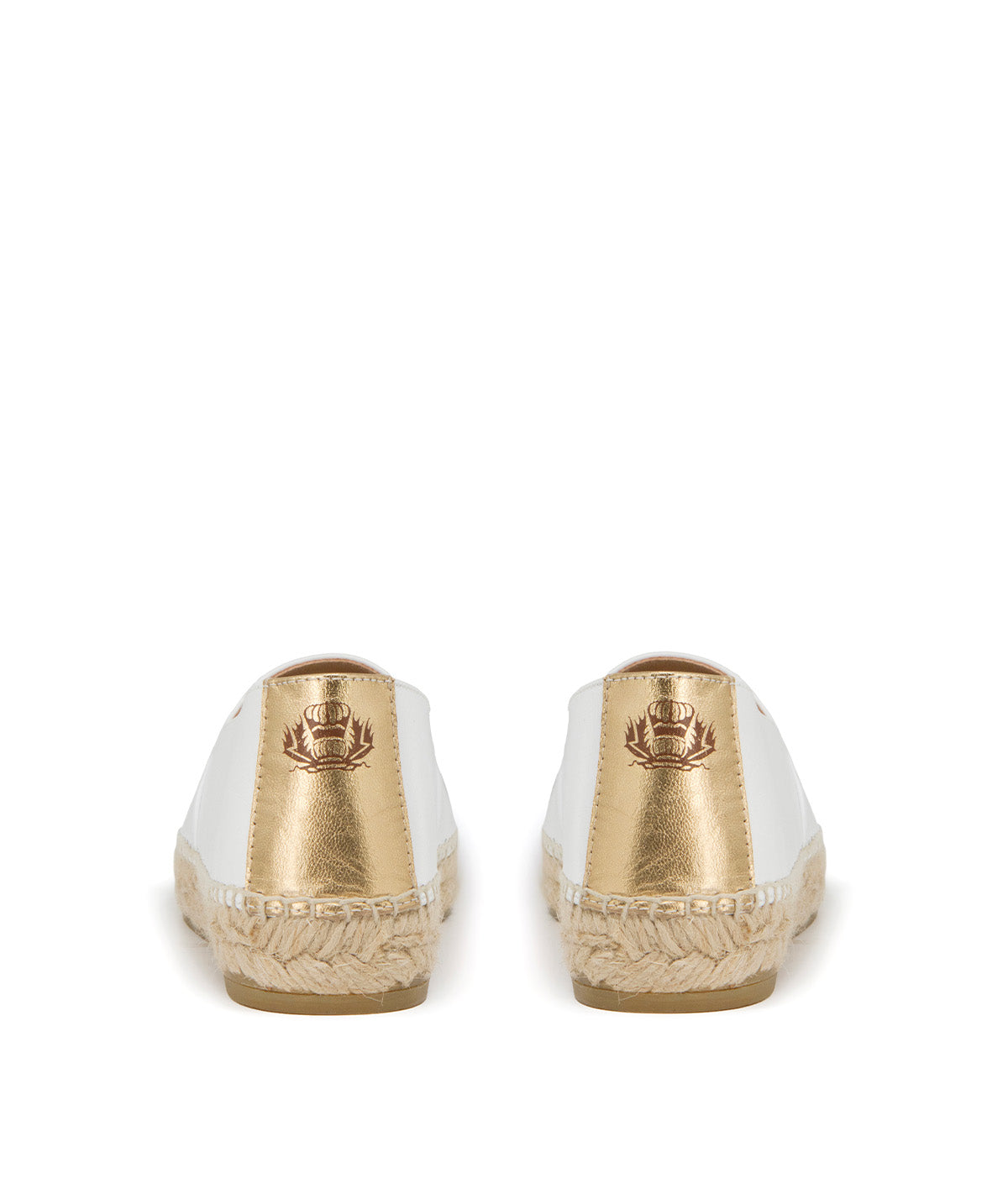 Espadrille IZIA Blanc et Or