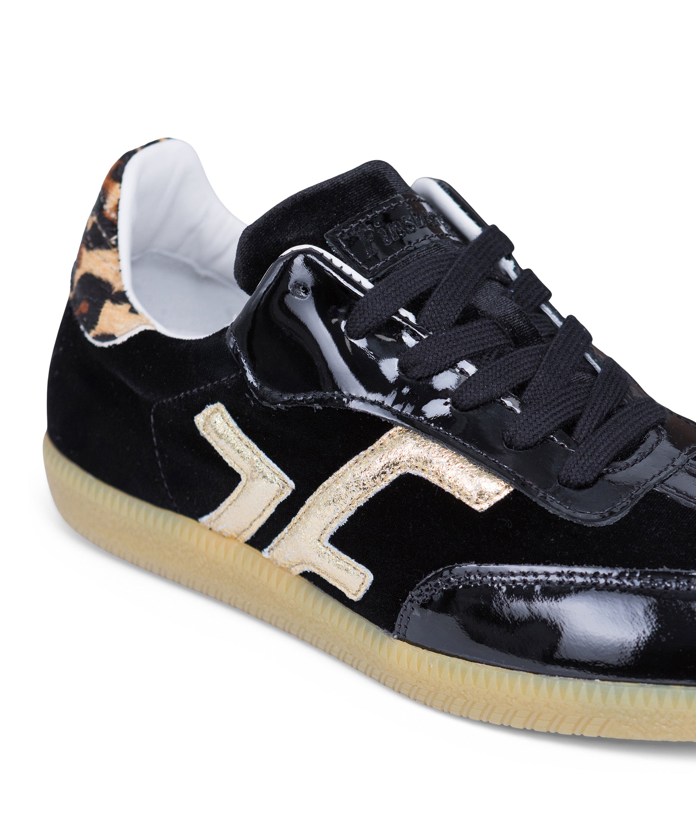 MATHILDE Black Leopard Sneakers