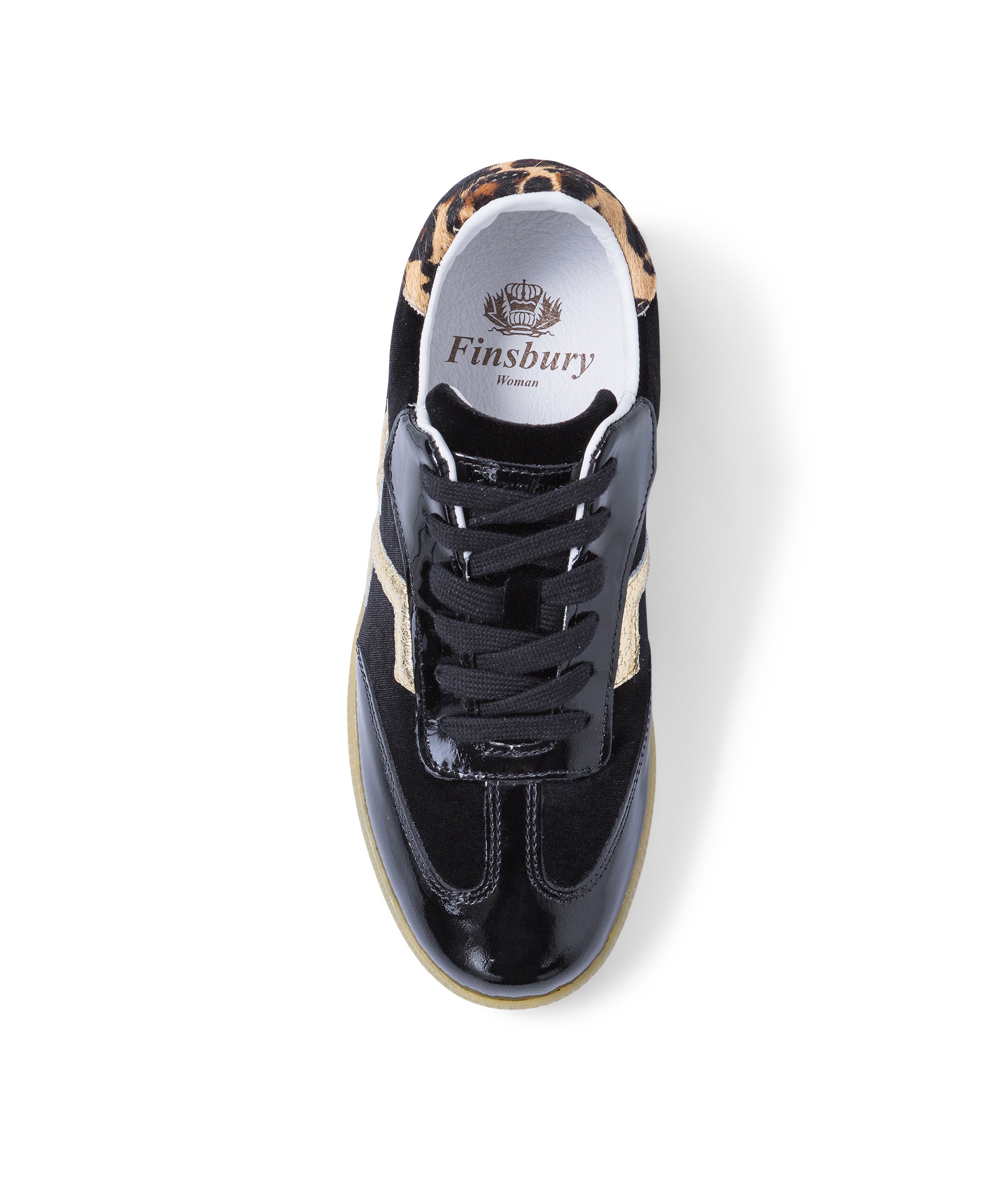 MATHILDE Black Leopard Sneakers