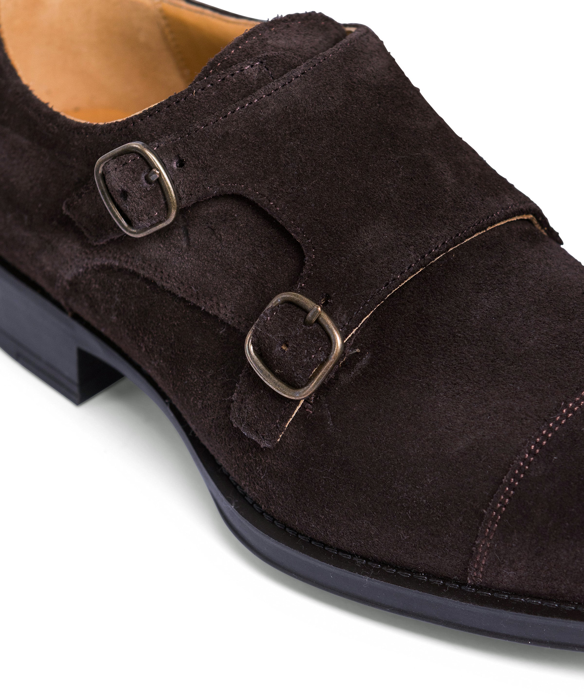 Boucles SHELTON Daim Marron