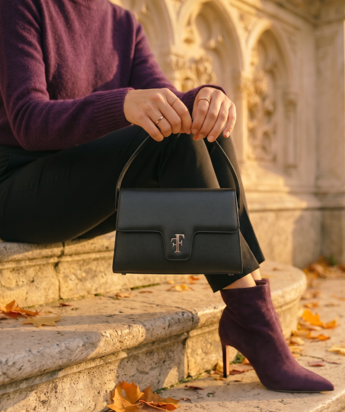 FF23 Grainy Black Bag