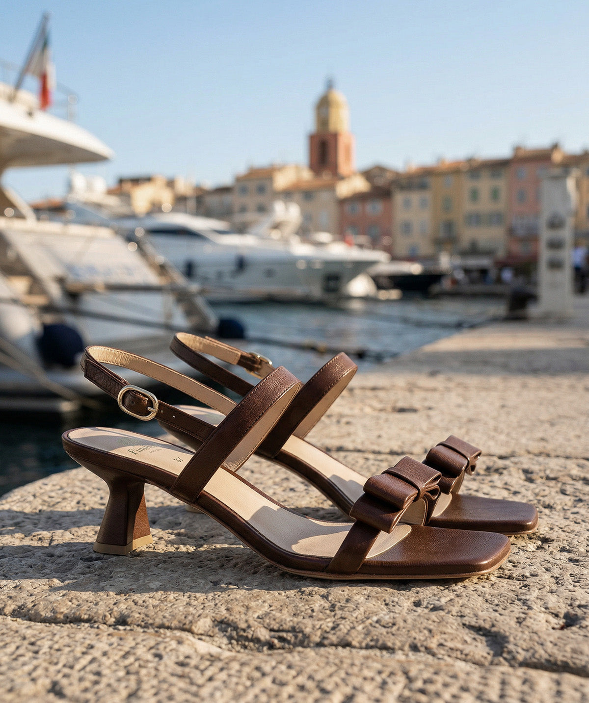 ANTOINETTE Chocolate Brown Sandals