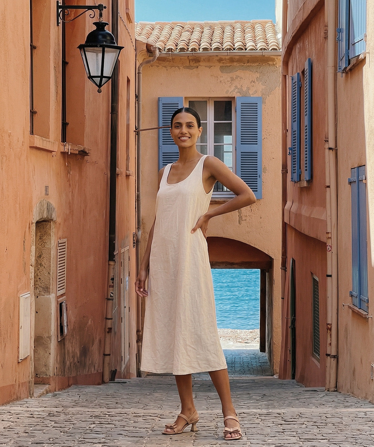 ANTOINETTE Nude Sandals
